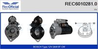 RECOFICIAL 60102810 - Motor de arranque