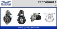 RECOFICIAL 60102812 - Motor de arranque