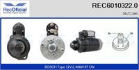 RECOFICIAL 60103220 - Motor de arranque