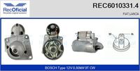 RECOFICIAL 60103314 - Motor de arranque