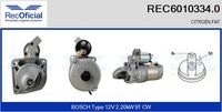 RECOFICIAL 60103340 - Motor de arranque