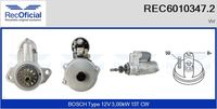 RECOFICIAL REC60103472 - Motor de arranque