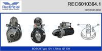 RECOFICIAL REC6010364.1 - Motor de arranque