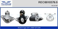 RECOFICIAL 60103790 - Motor de arranque