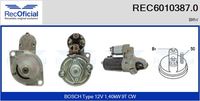 RECOFICIAL REC6010387.0 - Motor de arranque