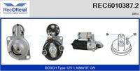 RECOFICIAL 60103872 - Motor de arranque