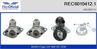 RECOFICIAL REC6010412.1 - Motor de arranque