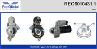 RECOFICIAL 60104311 - Motor de arranque