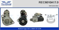 RECOFICIAL 6010A170 - Motor de arranque