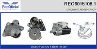 RECOFICIAL 60151081 - Motor de arranque