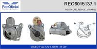 RECOFICIAL 60151371 - Motor de arranque