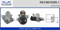 RECOFICIAL REC60152051 - Motor de arranque