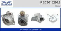 RECOFICIAL REC60152202 - Motor de arranque