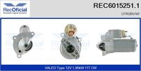 RECOFICIAL REC60152511 - Motor de arranque