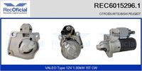 RECOFICIAL 60152961 - Código de motor: 5GZ (EP6FDT)<br>Equipamiento de vehículo: para vehículos con sistema Start&Stop<br>Cant. taladros roscados: 1<br>Cantidad de agujeros de fijación: 3<br>Posición básica piñón [mm]: 13<br>Tensión [V]: 12<br>Potencia nominal [kW]: 1,8<br>Sentido de giro: Sentido de giro a la derecha (horario)<br>Número de dientes: 15<br>