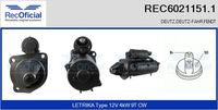 RECOFICIAL 60211511 - Motor de arranque