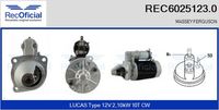 RECOFICIAL REC60251230 - Motor de arranque