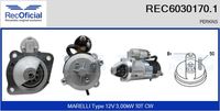 RECOFICIAL REC60301701 - Motor de arranque