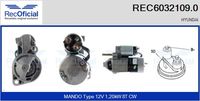 RECOFICIAL 60321090 - Motor de arranque