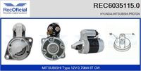 RECOFICIAL 60351150 - Motor de arranque