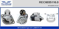 RECOFICIAL 60351160 - Motor de arranque