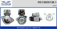 RECOFICIAL 60351381 - Motor de arranque