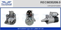 RECOFICIAL REC6035209.0 - Motor de arranque