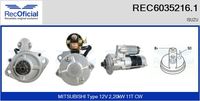 RECOFICIAL 60352161 - Motor de arranque