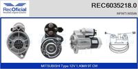 RECOFICIAL 60352180 - Motor de arranque