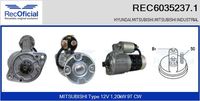 RECOFICIAL REC60352371 - Motor de arranque