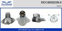 RECOFICIAL 60352390 - Motor de arranque