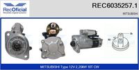 RECOFICIAL 60352571 - Motor de arranque