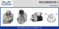 RECOFICIAL 60352701 - Motor de arranque