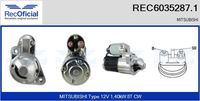 RECOFICIAL 60352871 - Motor de arranque