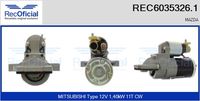 RECOFICIAL 60353261 - Motor de arranque