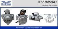 RECOFICIAL 60353611 - Motor de arranque