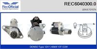 RECOFICIAL 60403000 - Motor de arranque