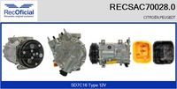 RECOFICIAL SAC700280 - Compresor, aire acondicionado