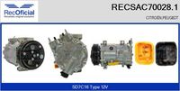 RECOFICIAL SAC700281 - Compresor, aire acondicionado