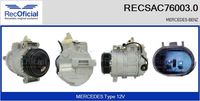 RECOFICIAL SAC760030 - Compresor, aire acondicionado