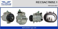 RECOFICIAL SAC760521 - Compresor, aire acondicionado