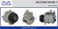 RECOFICIAL SAC761051 - Compresor, aire acondicionado