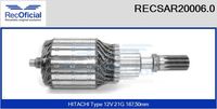 RECOFICIAL SAR200060 - Inducido, motor de arranque