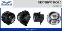 RECOFICIAL SBW730060 - Equipamiento de vehículo: para vehículos con climatizador<br>Número de fabricación: EWN-VW-011<br>