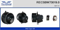 RECOFICIAL SBW730190 - Equipamiento de vehículo: para vehículos con climatizador<br>Tensión [V]: 12<br>Vehículo con dirección a la izquierda / derecha: para vehic. dirección izquierda<br>Versión: .1<br>para fabricante volante: AUDI<br>para fabricante volante: SEAT<br>para fabricante volante: VW<br>