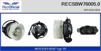 RECOFICIAL SBW760050 - Ventilador habitáculo