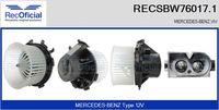 RECOFICIAL SBW760171 - Equipamiento de vehículo: para vehículos con climatizador<br>Tensión [V]: 12<br>Vehículo con dirección a la izquierda / derecha: para vehic. dirección izquierda<br>Versión: .0<br>para fabricante volante: MERCEDES-BENZ<br>para fabricante volante: VW<br>