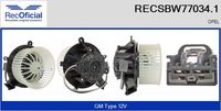 RECOFICIAL SBW770341 - Ventilador habitáculo