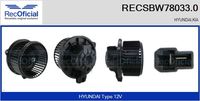 RECOFICIAL SBW780330 - Ventilador habitáculo