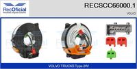 RECOFICIAL SCC660001 - Equipamiento de vehículo: para vehículos con OBD<br>Tensión [V]: 24<br>Vehículo con dirección a la izquierda / derecha: para vehic. dirección izquierda<br>Artículo complementario/Información complementaria: Con muelle de arrollamiento de airbag<br>